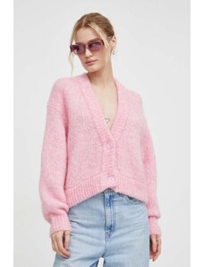 American Vintage cardigan in lana colore rosa