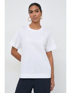 BOSS t-shirt donna colore bianco