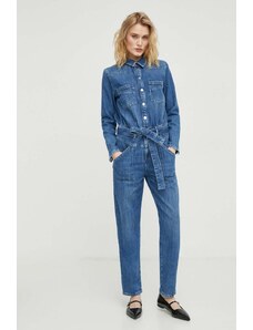 BA&SH jumpsuit di jeans colore blu