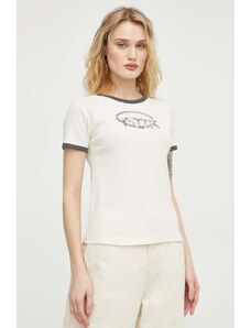 G-Star Raw t-shirt in cotone donna colore beige