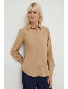 Lauren Ralph Lauren camicia in cotone donna colore beige