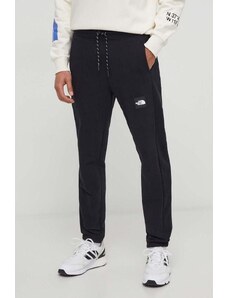 The North Face pantaloni da jogging in cotone colore nero con applicazione
