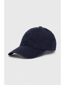 Gant berretto da baseball in cotone colore blu navy con applicazione