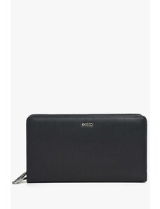 Men's Large Black Leather Wallet Estro ER00114468