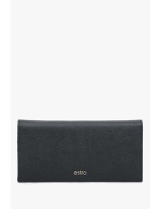 Men's Large Black Wallet made of Genuine Leather Estro ER00114458