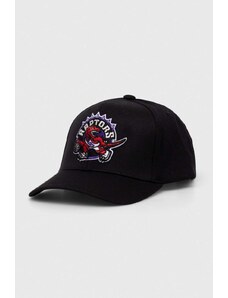 Mitchell&Ness cappello con visiera con aggiunta di cotone NBA TORONTO RAPTORS colore nero con applicazione