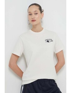 HUGO t-shirt in cotone donna colore beige