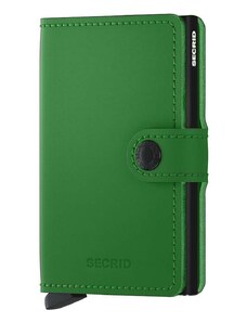 Secrid portafoglio in pelle Miniwallet Matte Bright Green colore verde