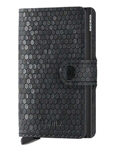 Secrid portafoglio in pelle Miniwallet Hexagon Black colore nero