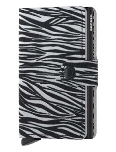 Secrid portafoglio in pelle Miniwallet Zebra Light Grey colore grigio