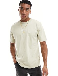 Marshall Artist - T-shirt beige a maniche corte con brand-Neutro