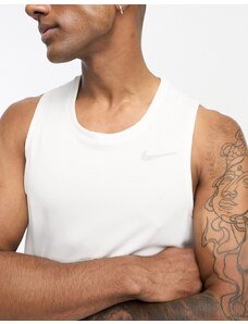 Nike Running - Miler Dri-FIT - Top senza maniche bianco