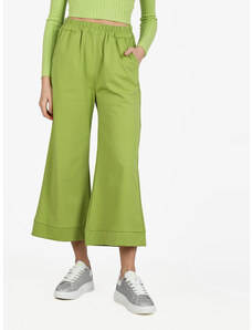 Solada Pantaloni Donna a Gamba Larga Casual Verde Taglia Unica