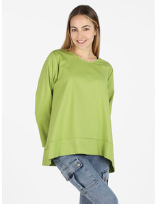 Solada Blusa Donna Oversize a Maniche Lunghe Bluse Verde Taglia Unica