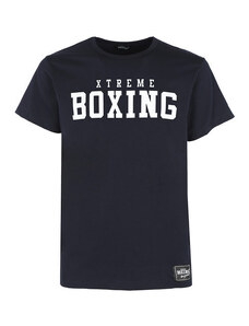 Xtreme Boxing T-shirt Da Uomo In Cotone Con Scritta Manica Corta Blu Taglia L