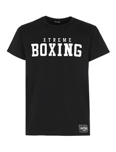 Xtreme Boxing T-shirt Da Uomo In Cotone Con Scritta Manica Corta Nero Taglia L
