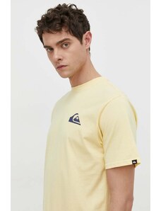 Quiksilver t-shirt in cotone uomo colore giallo