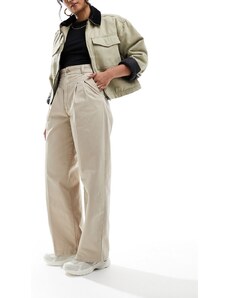 Carhartt WIP - Leola - Pantaloni beige a pieghe-Neutro