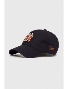 New Era berretto da baseball in cotone colore blu navy con applicazione NEW YORK YANKEES