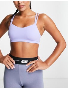 Nike Training Nike - Yoga Alate Luxe - Reggiseno sportivo lilla a sostegno leggero con fascette-Viola
