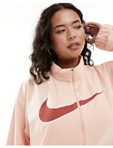 Nike Running Plus - Swoosh Run - Giacca in pile Dri-FIT rosa con zip