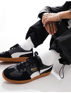 PUMA - Palermo - Sneakers in pelle nere e bianche-Nero