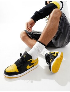 Air Jordan 1 - Sneakers basse gialle e nere-Nero