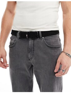 Tommy Hilfiger - Denton - Cintura elasticizzata da 35 cm nera-Nero