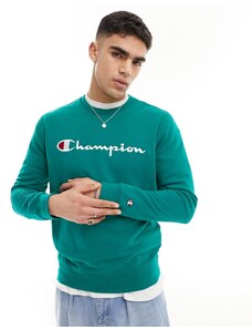 Champion - Felpa girocollo verde scuro