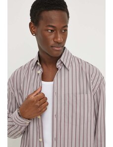 Drykorn camicia in cotone uomo colore violetto