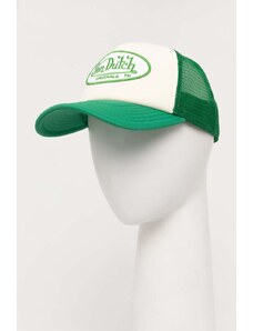 Von Dutch berretto da baseball colore verde con applicazione