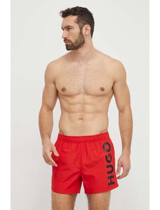 HUGO pantaloncini da bagno colore rosso