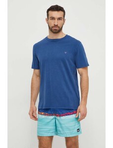Guess t-shirt da spiaggia in cotone colore blu navy
