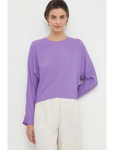 Sisley camicetta donna colore violetto