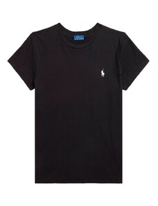 Polo Ralph Lauren T-Shirt girocollo nera in jersey di cotone con pony