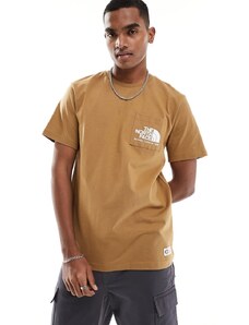 The North Face - Berkeley California - T-shirt marrone con tasca