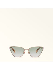 Furla Sunglasses Occhiali Da Sole Havana Marrone Metallo + Acetato Donna
