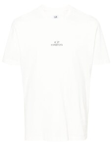 C.P. Company T-shirt bianca logo sul retro