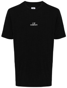 C.P. Company T-shirt nera logo sul retro