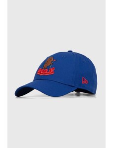 New Era berretto da baseball colore blu con applicazione