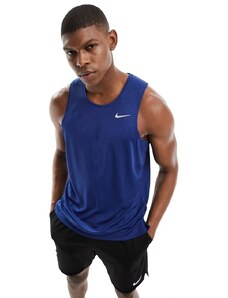 Nike Running - Dri-Fit Miler - Top senza maniche color blu reale