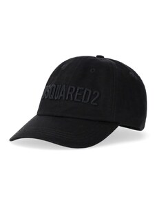 Cappello Da Baseball D2 Logo Nero Dsquared2