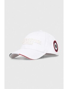 Aeronautica Militare berretto da baseball in cotone colore bianco con applicazione