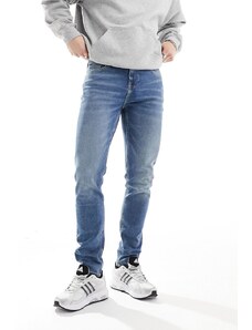 ASOS DESIGN - Jeans skinny lavaggio blu medio
