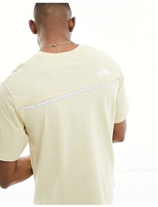The North Face - Zumu - T-shirt beige con nastro con logo-Neutro