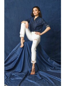 Jeans bianco donna relish cindy/1 25