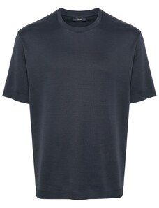 Herno T-shirt in maglia blu