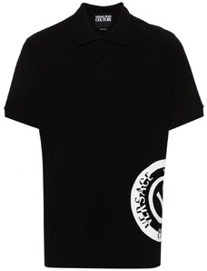 Versace Jeans Couture T-shirt nera logo laterale
