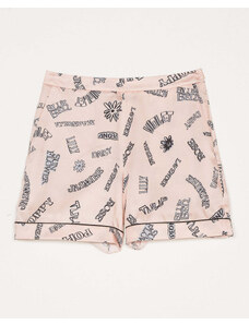 TWINSET Short stampe rosa