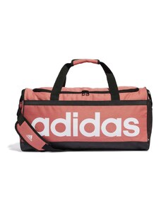 Borsone sportivo rosa da palestra adidas Essentials Linear Medium